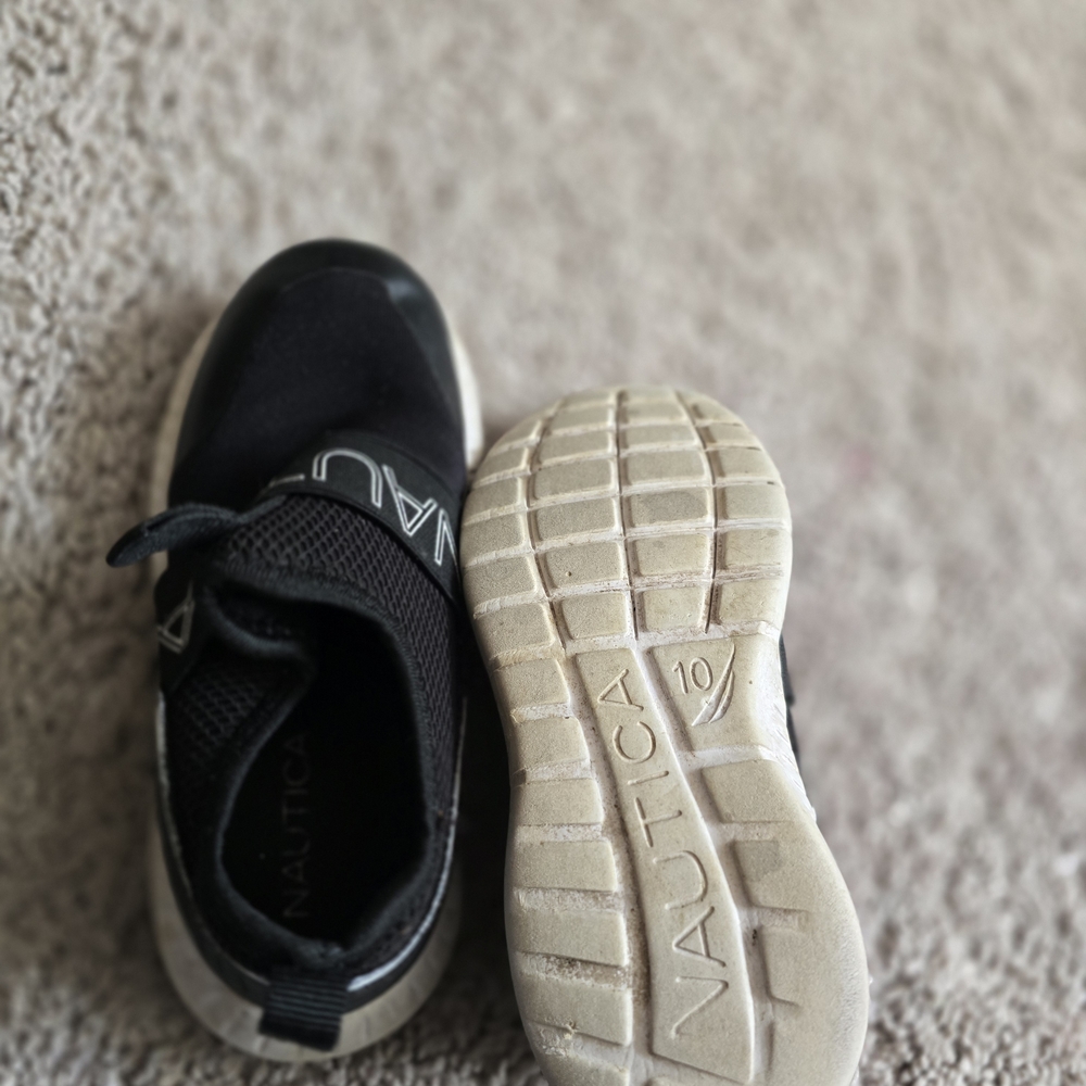 Nautica Kids Black and White Sneakers